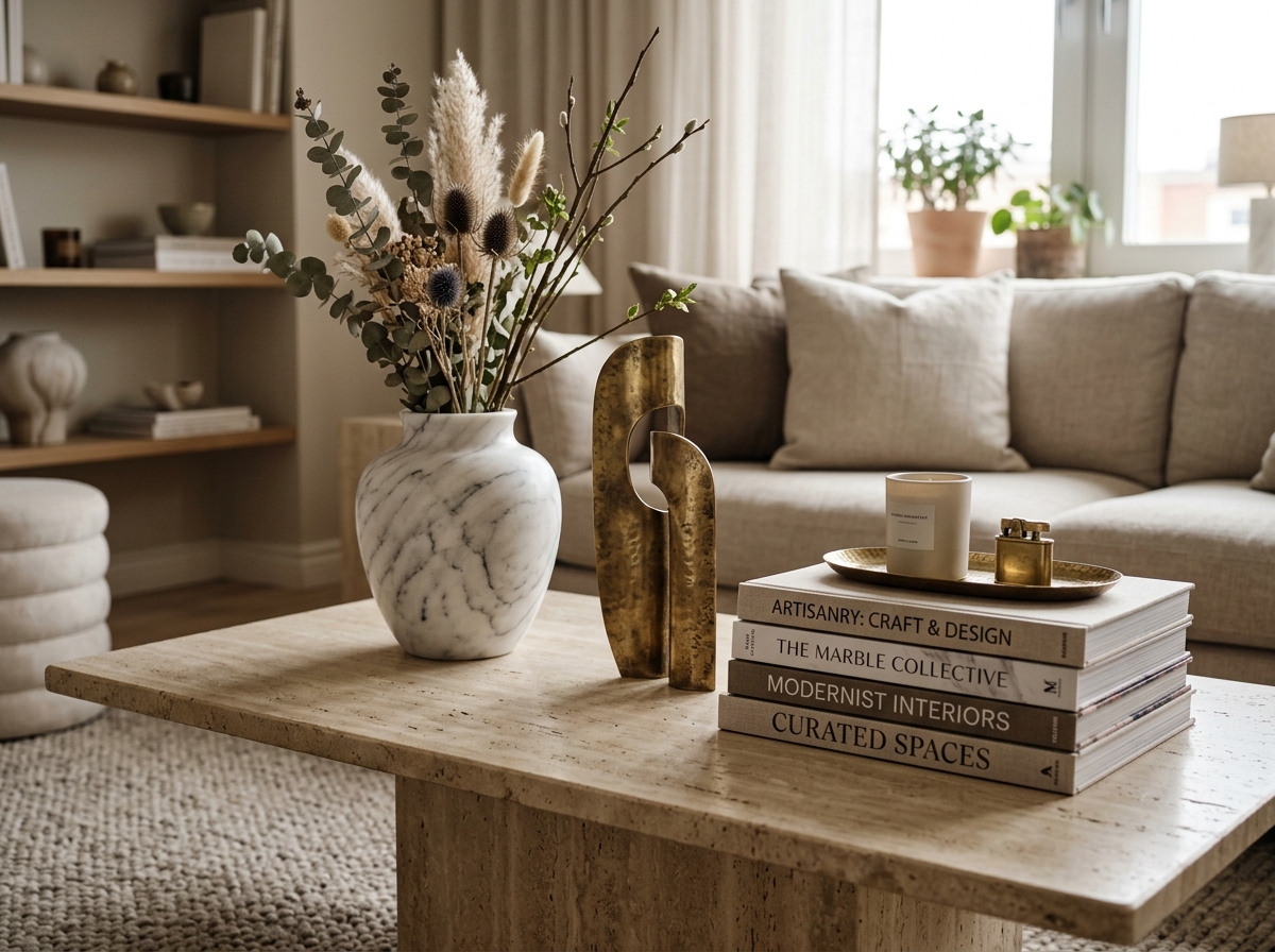 Aura Carrara Sculptural Vase